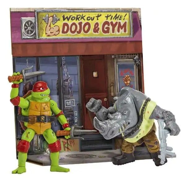 Ninja Turtles: Caos Mutante Battle Pack Figuras Raphael vs. Rocksteady 11 cm Frikytopia