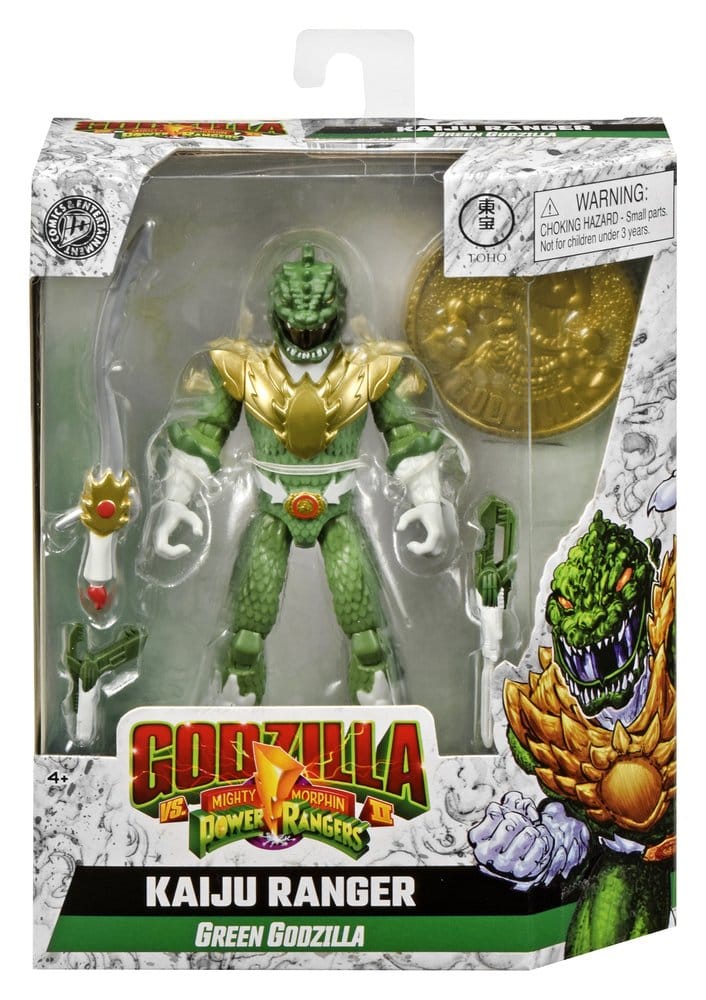 Mighty Morphin Power Rangers x Godzilla Figura Green Godzilla