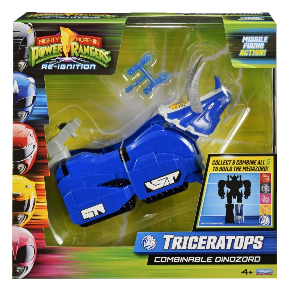 Mighty Morphin Power Rangers Combinable Dinozord Figura Triceratops 20 cm