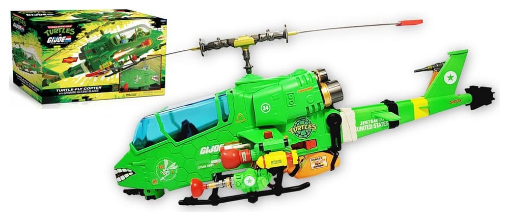 Tortugas Ninja x G.I. Joe Crossover Classics Vehículo Turtle-Fly Copter