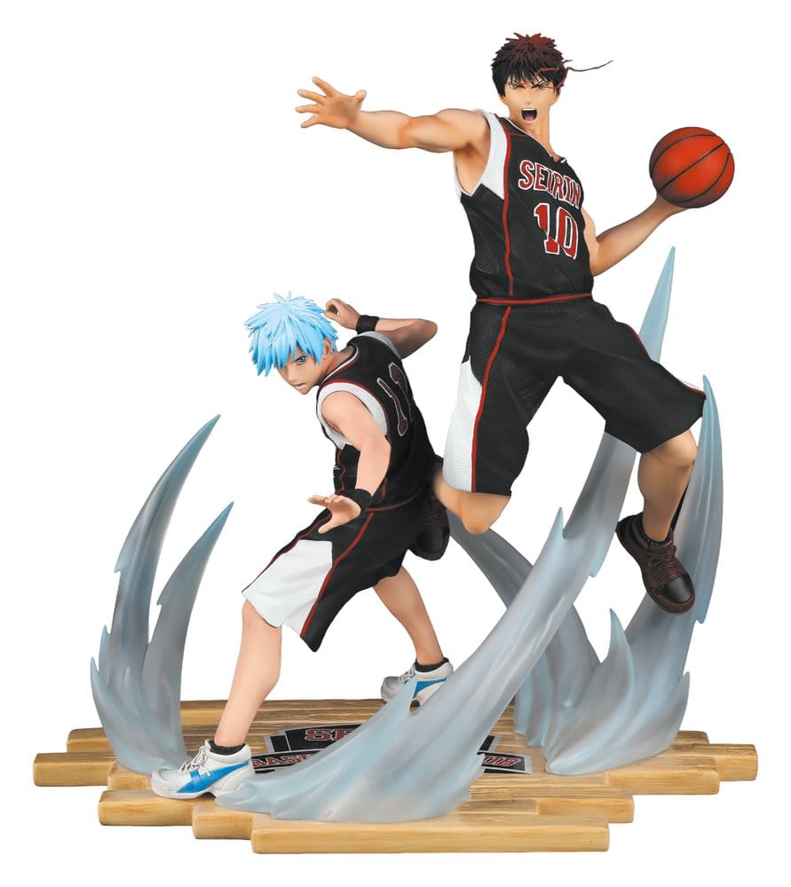Kuroko's Basket Resin Estatua 1/6 Tetsuya Kuroko & Taiga Kagami Black Jersey Edition 41 cm Frikytopia