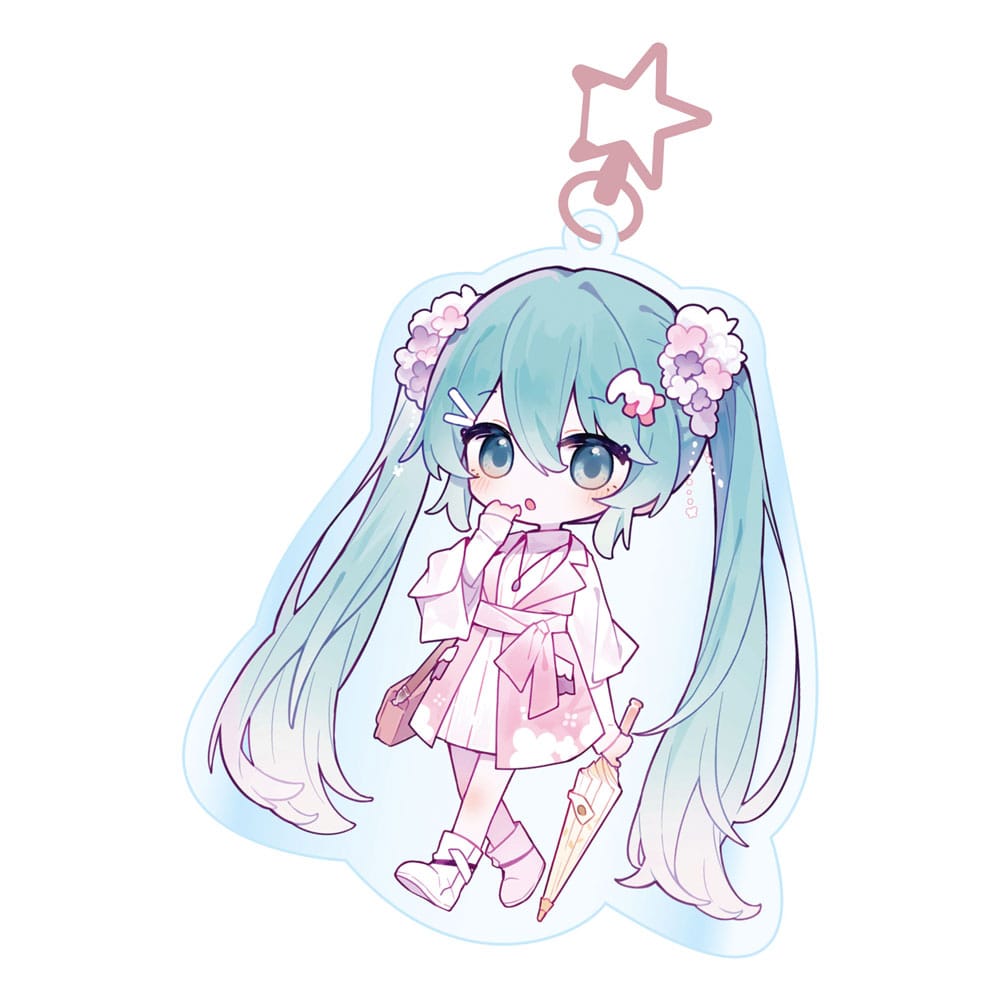 Hatsune Miku Llavero acrilico Kawaii Summer Time Frikytopia