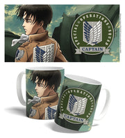 Attack on Titan Taza Levi Squad Captain 325 ml