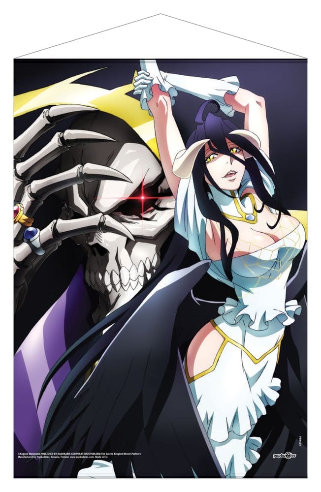 Overlord Póster Tela Ainz Ooal Gown & Albedo 50 x 70 cm Frikytopia