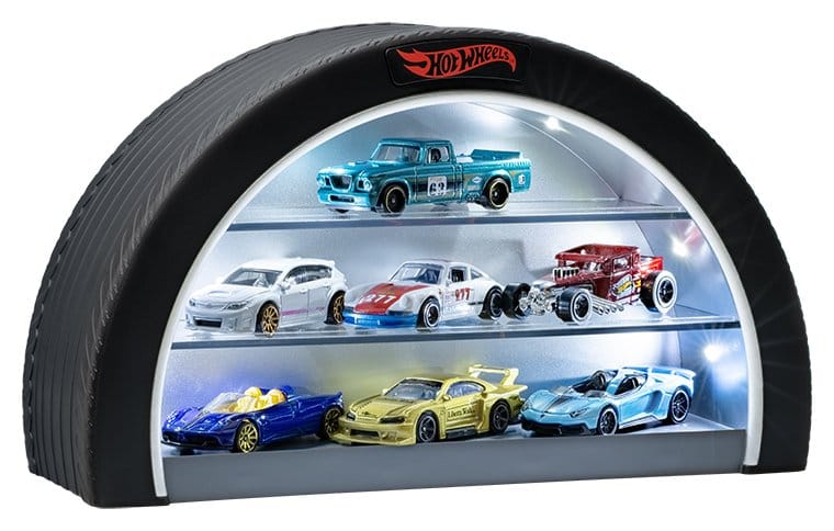 Hot Wheels Vitrina Iluminada em Forma de Pneu