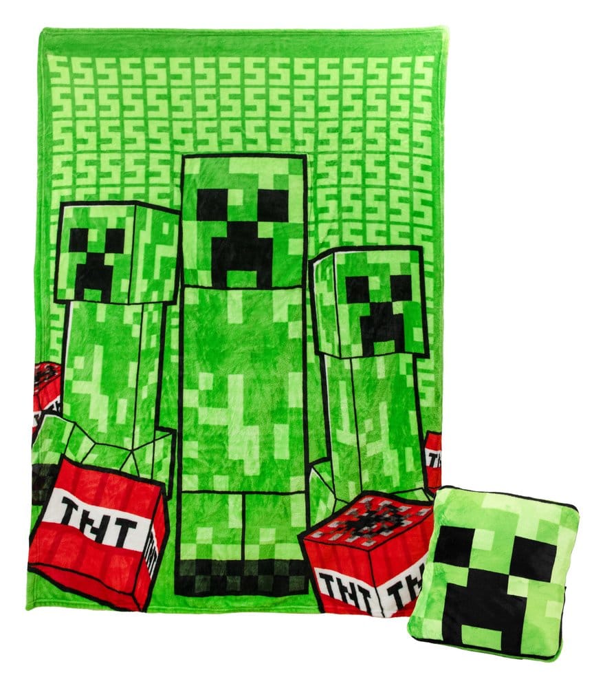 Minecraft Manta Almofada Creeper 2-in-1 Foldable 150 cm