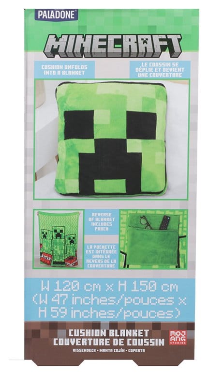 Minecraft Manta Almofada Creeper 2-in-1 Foldable 150 cm