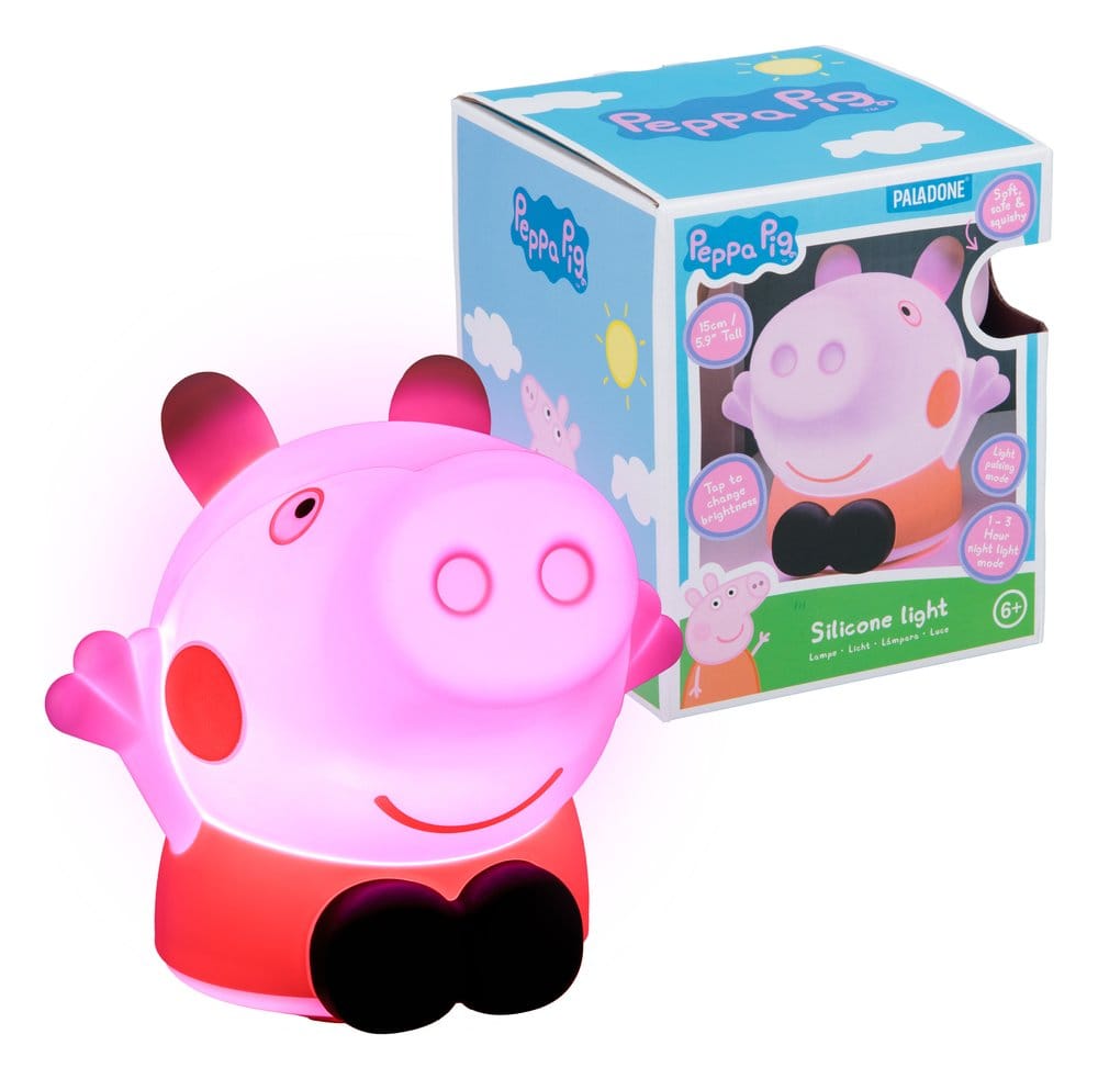 Lampara de silicona 3d paladone peppa pig
