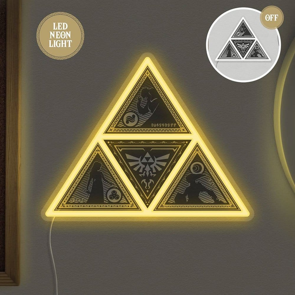The Legend of Zelda Candeeiro de Parede Triforce 22 x 25 cm