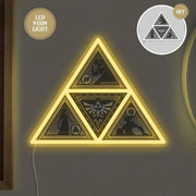 The Legend of Zelda Candeeiro de Parede Triforce 22 x 25 cm