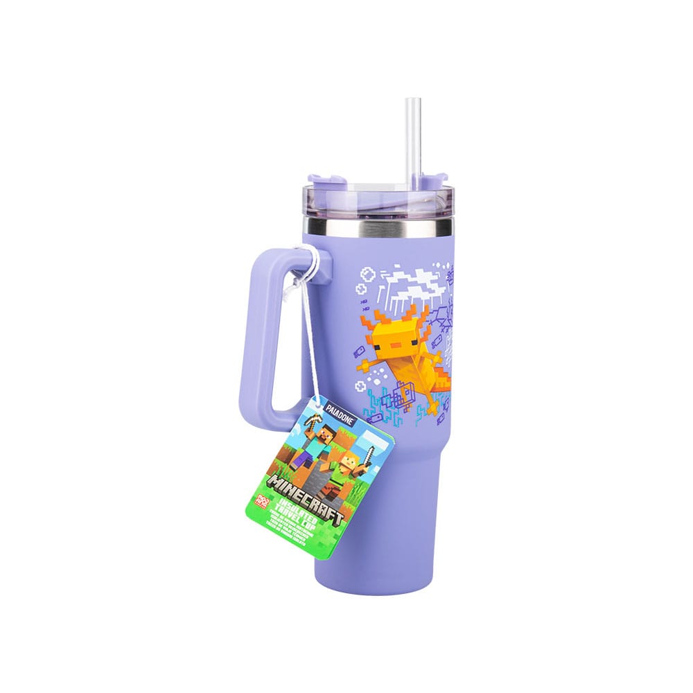 Vaso termo con pajita paladone minecraft