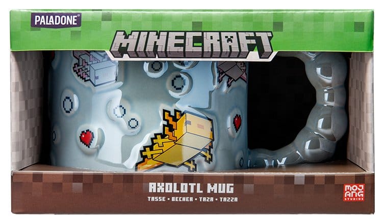 Minecraft Caneca Axolotl Bubble Shaped