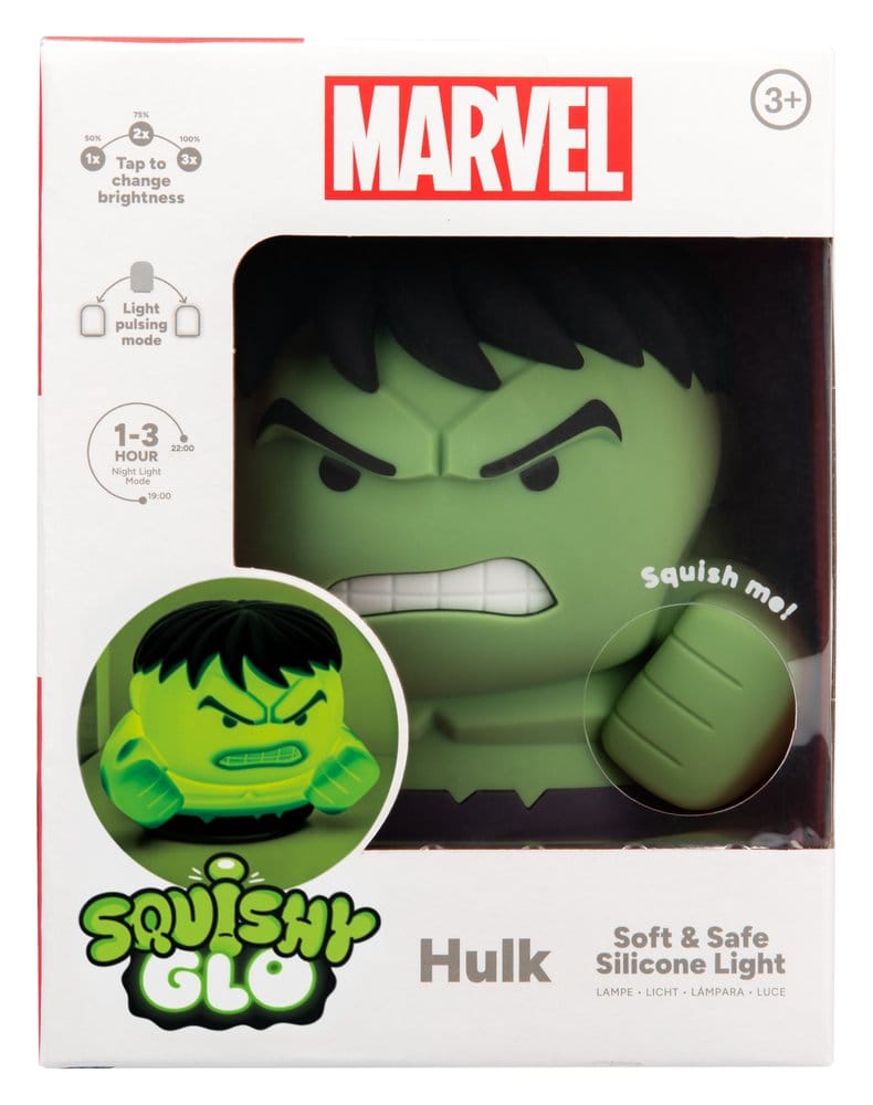 Marvel Universe SquishyGlo Lámpara Hulk Rechargeable 15 cm