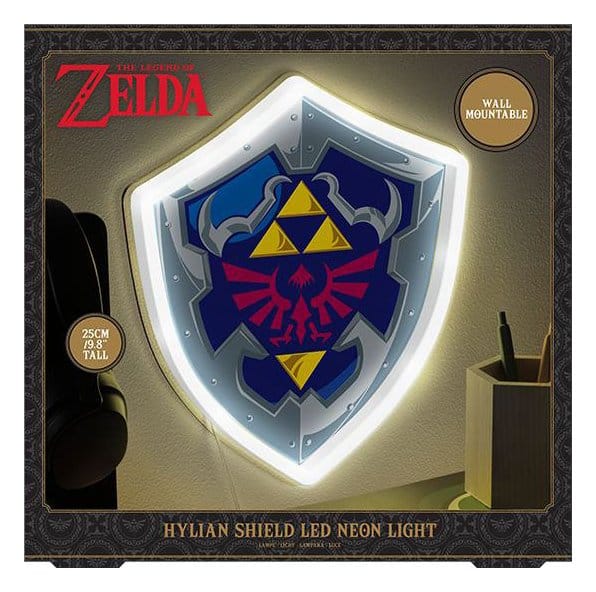 The Legend of Zelda Candeeiro de Parede Hylian Shield 27 x 23 cm