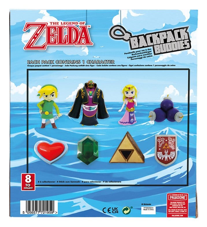 The Legend of Zelda Porta-chaves Backpack Buddies Series 2 V3 Blind-Bag Expositor (24)