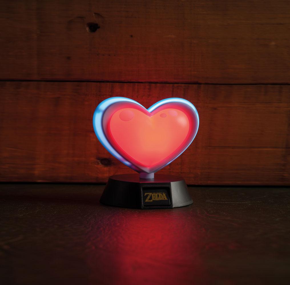 Legend of Zelda candeeiro 3D Heart Container 10 cm