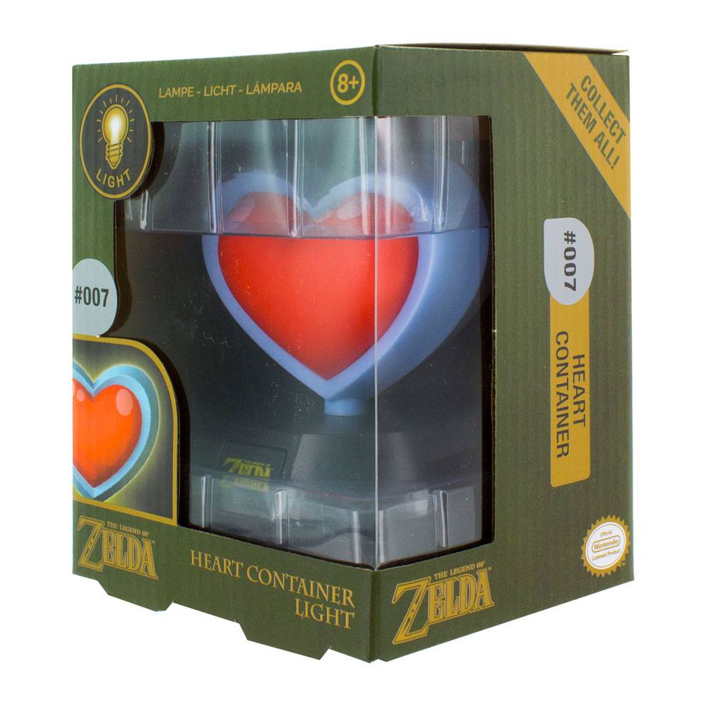 Legend of Zelda candeeiro 3D Heart Container 10 cm