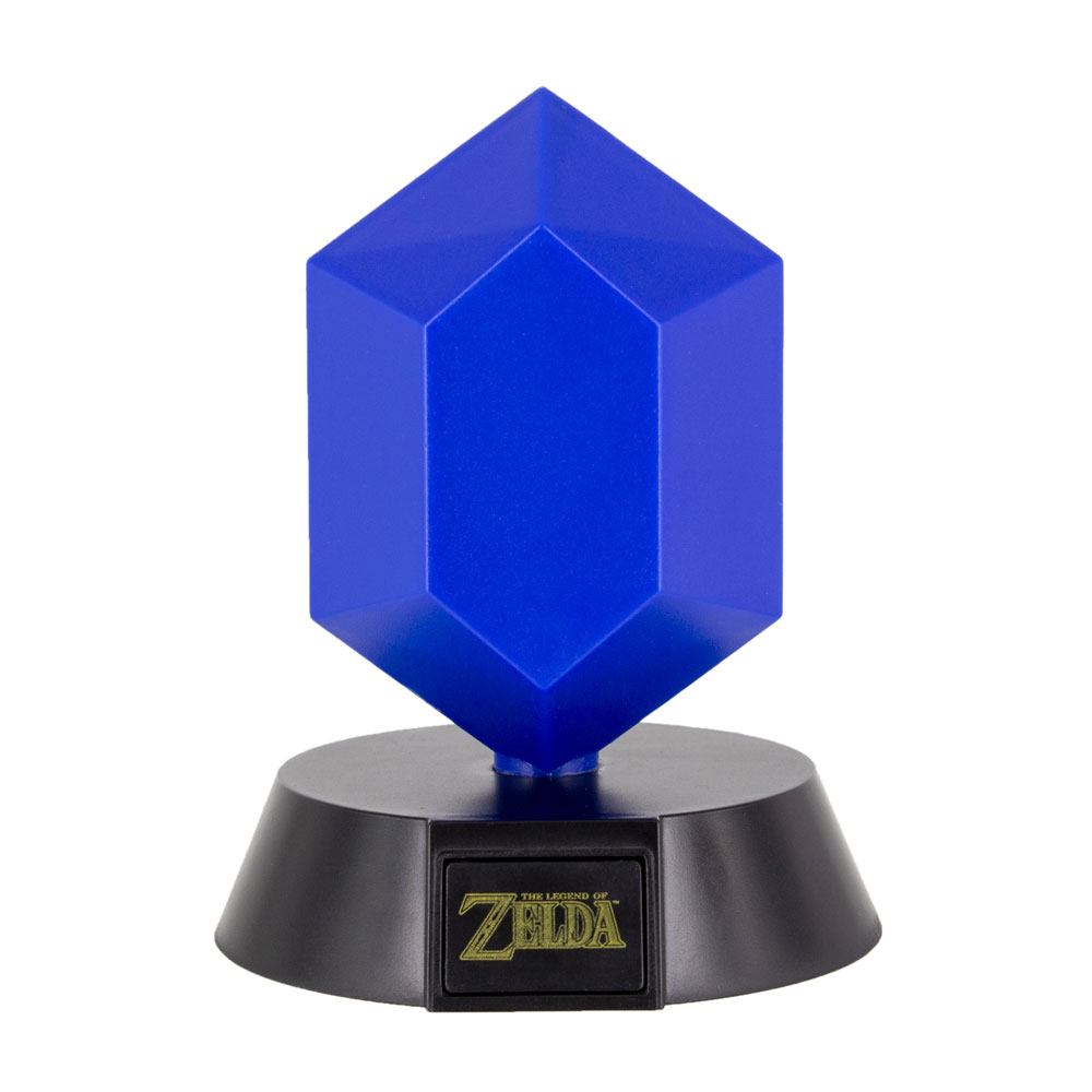 The Legend of Zelda Bros candeeiro 3D Icon Blue Rupee 10 cm Frikytopia