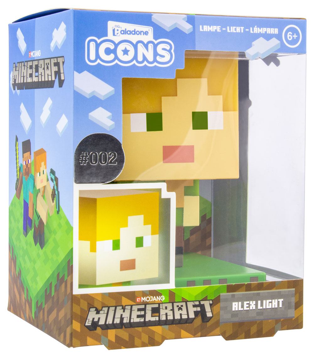 Lampara Paladone Icon Minecraft Alex