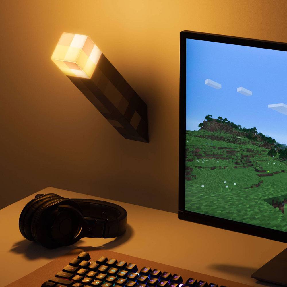 Lampara paladone minecraft antorcha