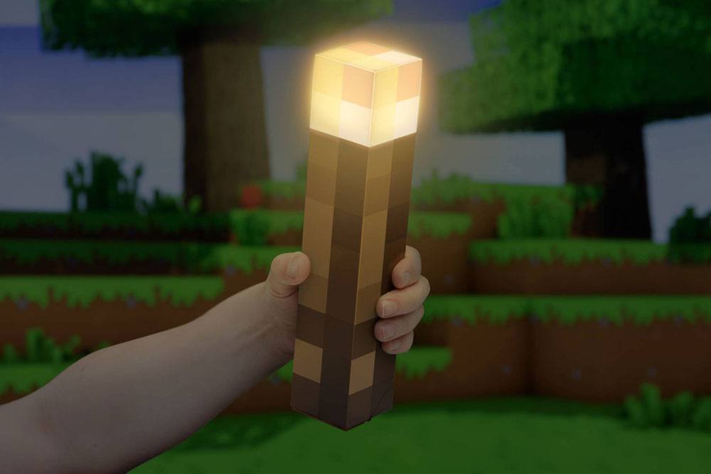 Lampara paladone minecraft antorcha