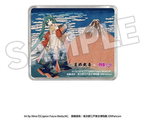 Katsushika Hokusai x Hatsune Miku Íman 3D Thirty-six Views of Mount Fuji Fine Wind, Clear Morning