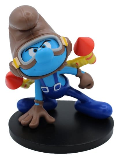 Los Pitufos Estatua Pitufo con Mochila Jet 10 cm Frikytopia