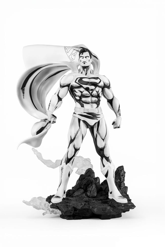 O Homem de Aço PX Estátua PVC 1/8 SDCC 2024 Superman Black & White Version 36 cm