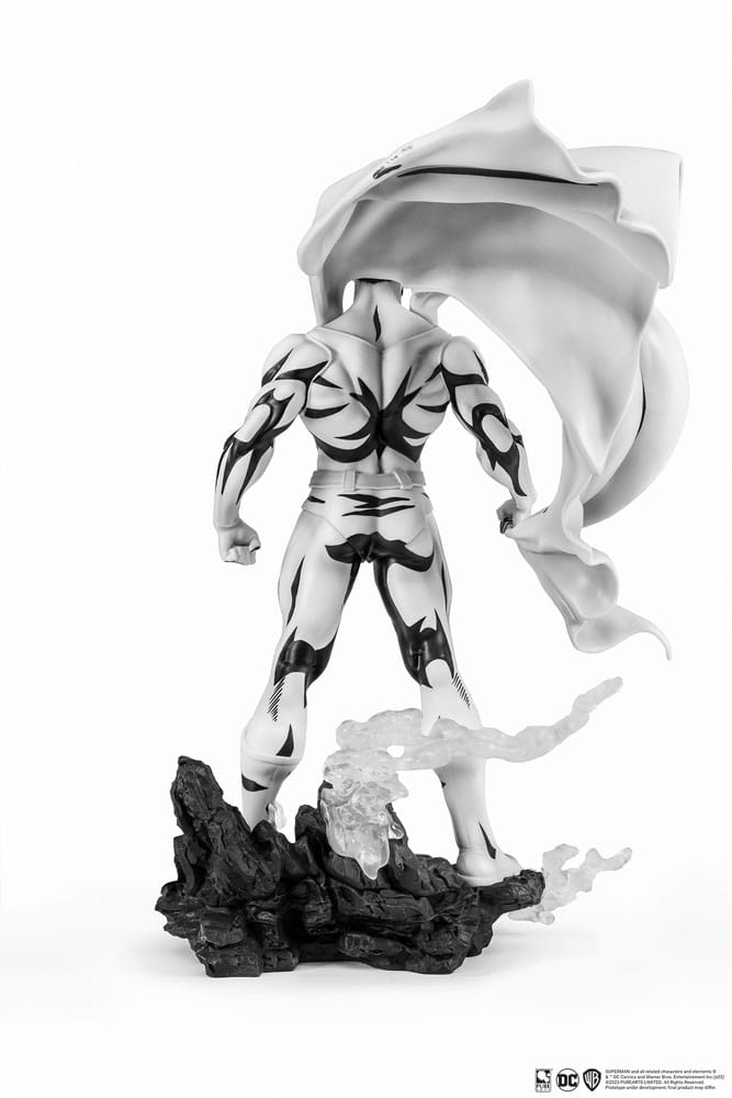 O Homem de Aço PX Estátua PVC 1/8 SDCC 2024 Superman Black & White Version 36 cm