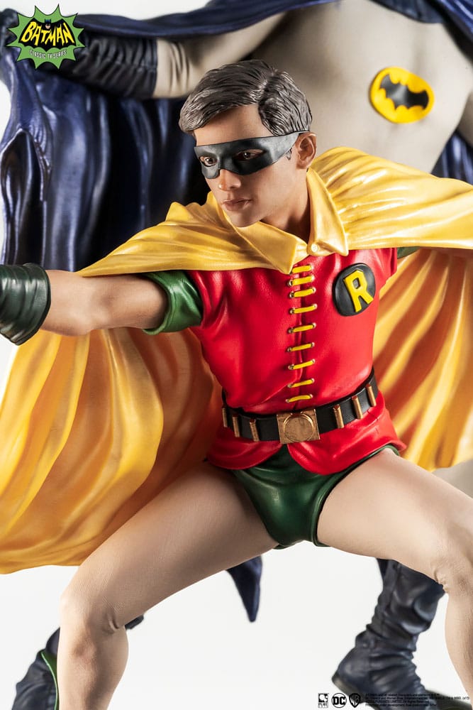 DC Comics Estatua PVC 1/8 Diorama Batman & Robin 1966 23 cm