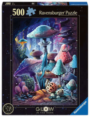Ravensburger Puzzle Glow-in-the-Dark Moonlight Mushrooms (500 piezas)