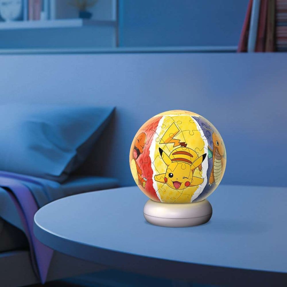 Pokémon Puzzle Ball 3D Luz Noturna (73 Peças)