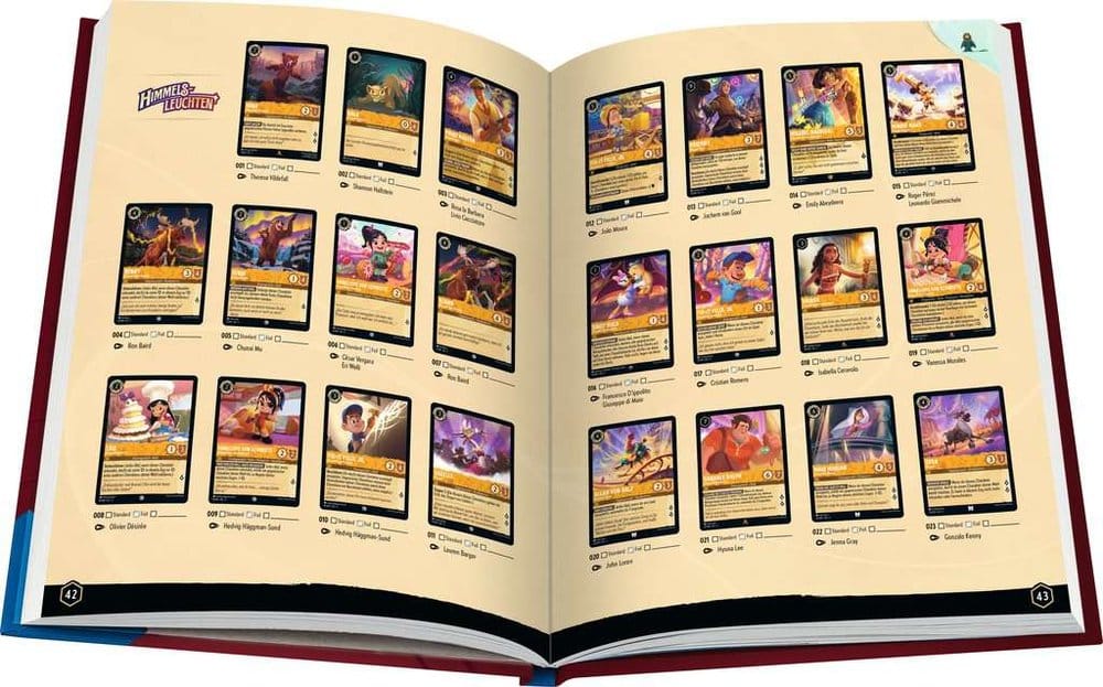 Disney Lorcana TCG Livro Guia Oficial do Colecionador: Conjuntos 5-8 *Edição Alemã*
