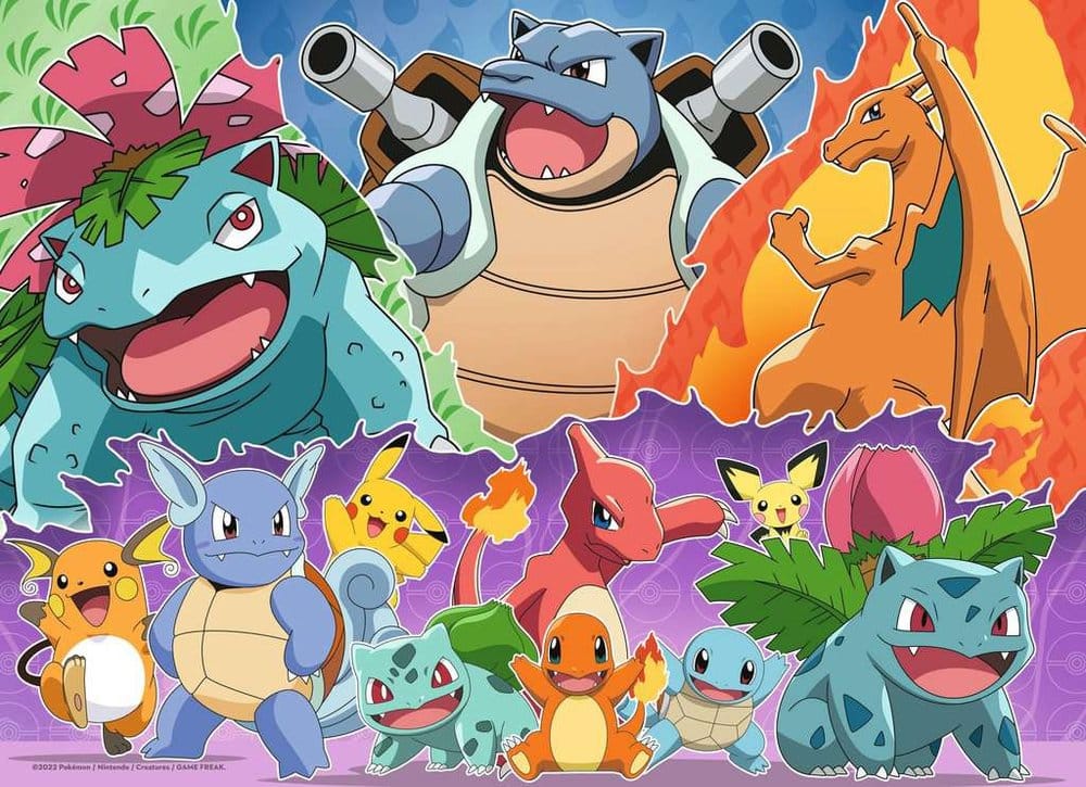 Puzzle Pokemon 4x100pzs