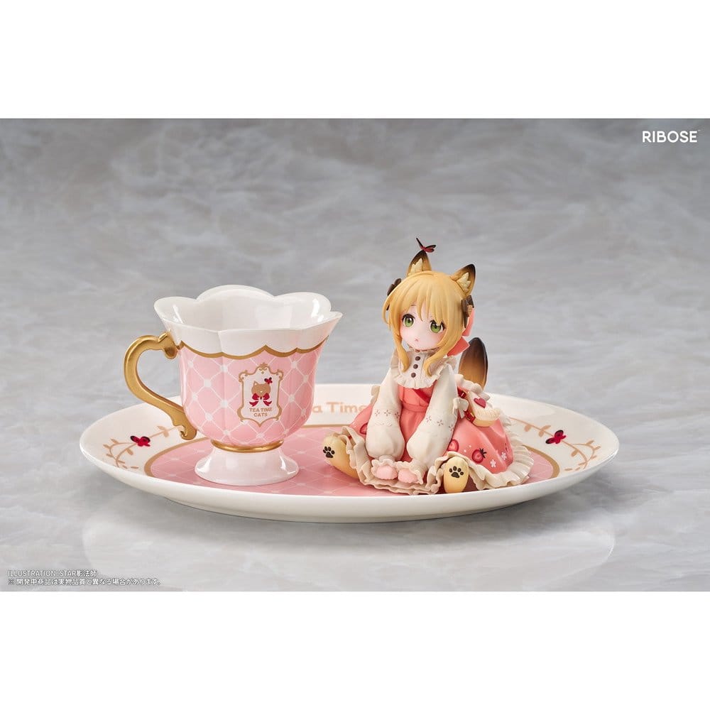 Original Character Figura PVC DLC Series Tea Time Cats Orange Cat 10 cm