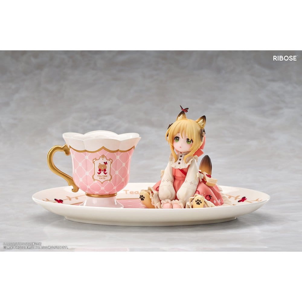 Original Character Figura PVC DLC Series Tea Time Cats Orange Cat 10 cm