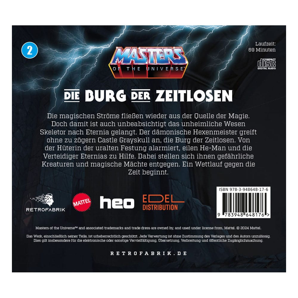 Masters of the Universe Juego Radiofónico CD Episode 2: Die Burg der Zeitlosen *Edición Alemán*