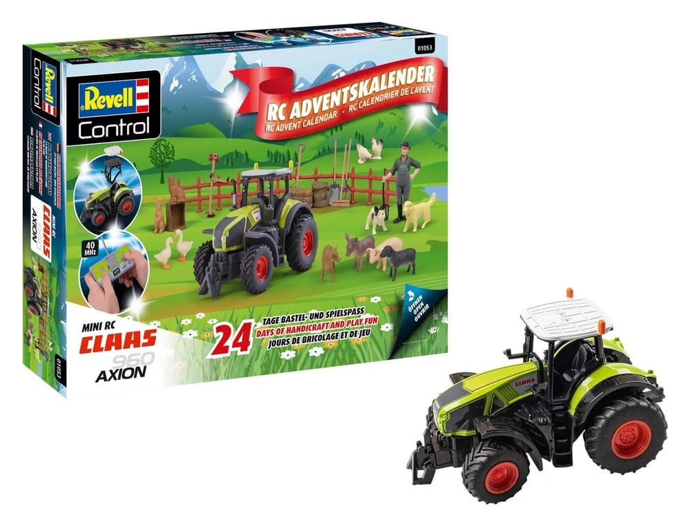 Claas Revell Control Calendario de Adviento RC Tractor Axion 960 10 cm