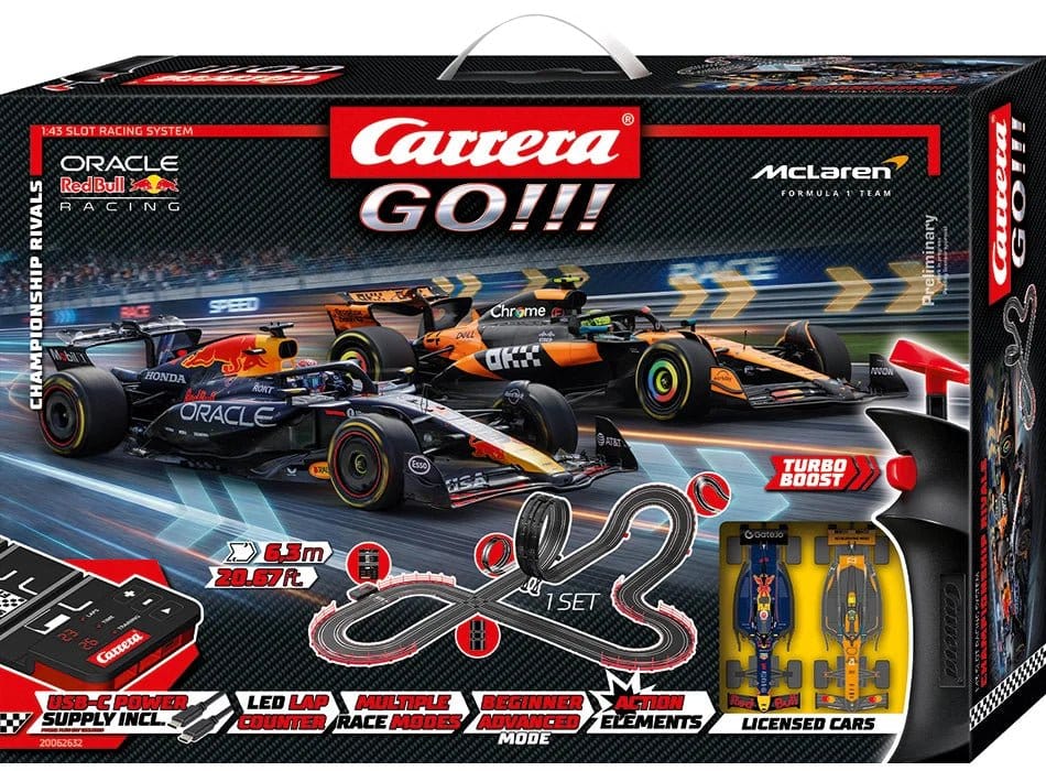 Carrera GO!!! Pista de carros de slot Championship Rivals Frikytopia
