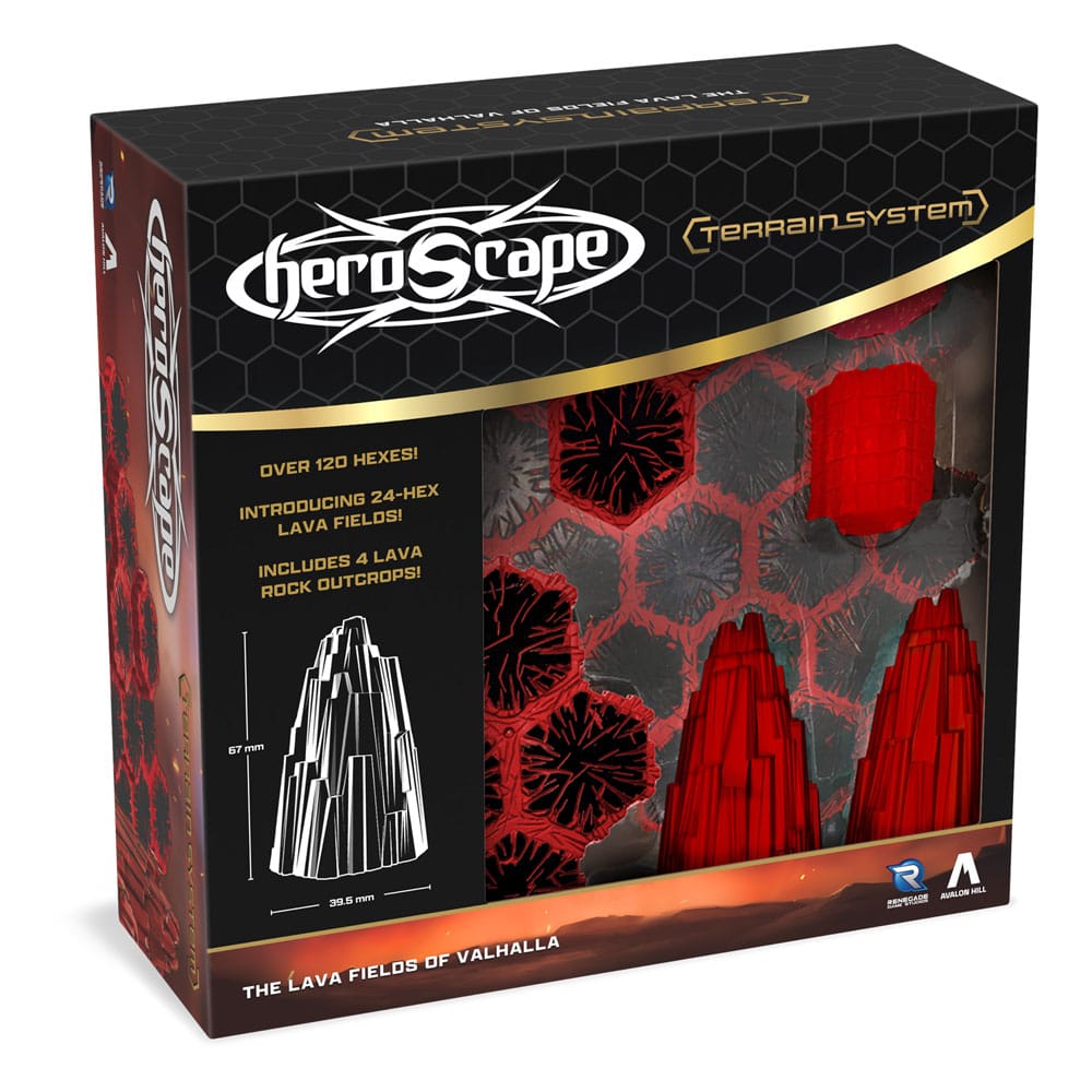 Heroscape expansión del terreno The Lava Fields of Valhalla *Edición Inglés* Frikytopia
