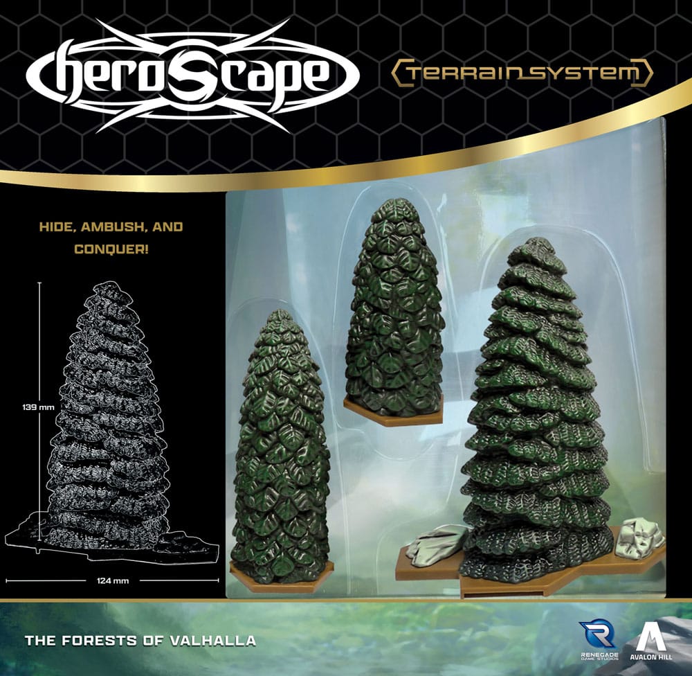 Heroscape expansión del terreno Forests of Valhalla *Edición Inglés*
