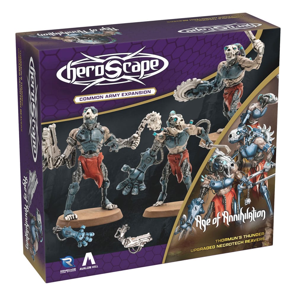 Heroscape expansión del ejército Age of Annihilation Upgraded Necrotech Reavers (Common) *Edición Inglés*