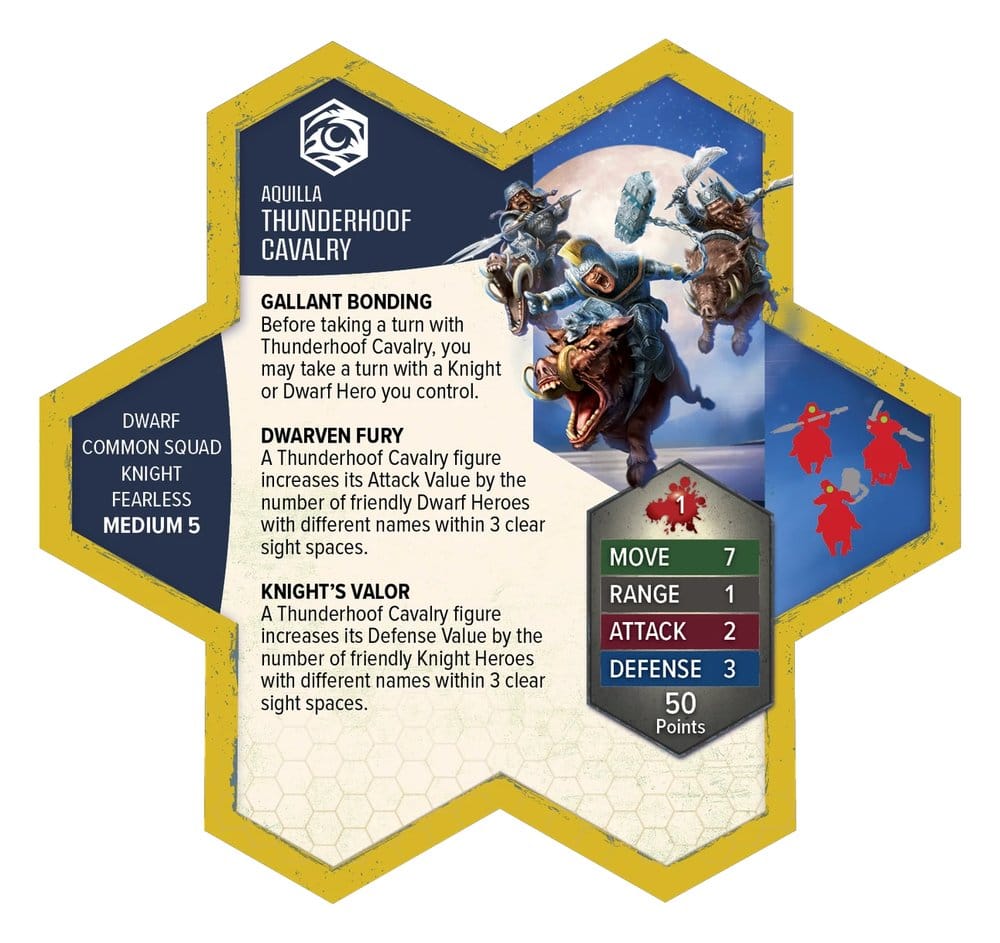 Heroscape Expansão de exército Thunderhoof Calvary Standard Edition *Edição Inglês*