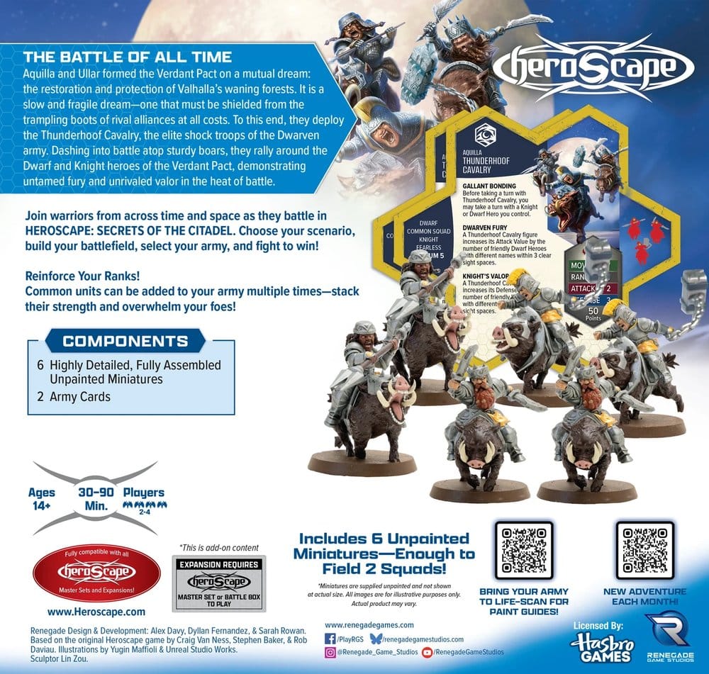 Heroscape Expansão de exército Thunderhoof Calvary Standard Edition *Edição Inglês*