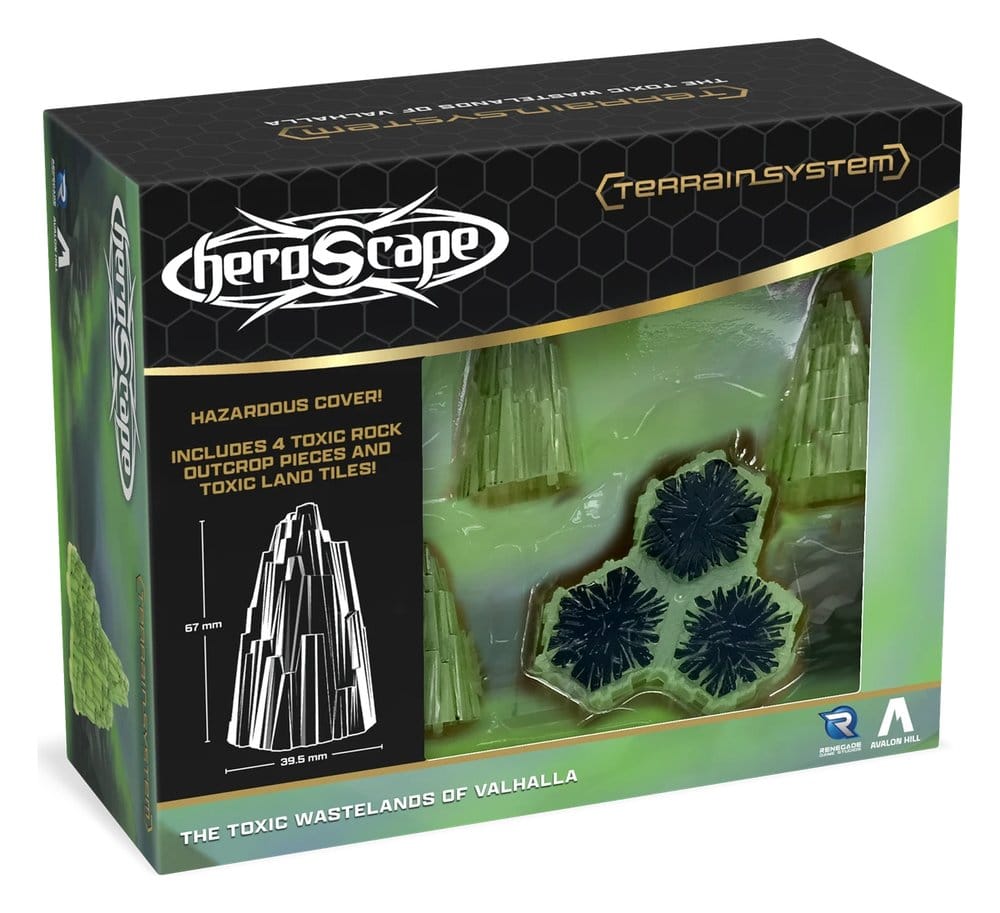 Heroscape Expansão de terreno Toxic Wastelands of Valhalla *Edição Inglês*