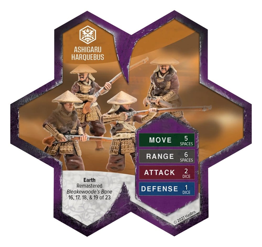 Heroscape Expansão de exército Ashigaru Harquebus Remastered – Standard Edition *Edição Inglês*