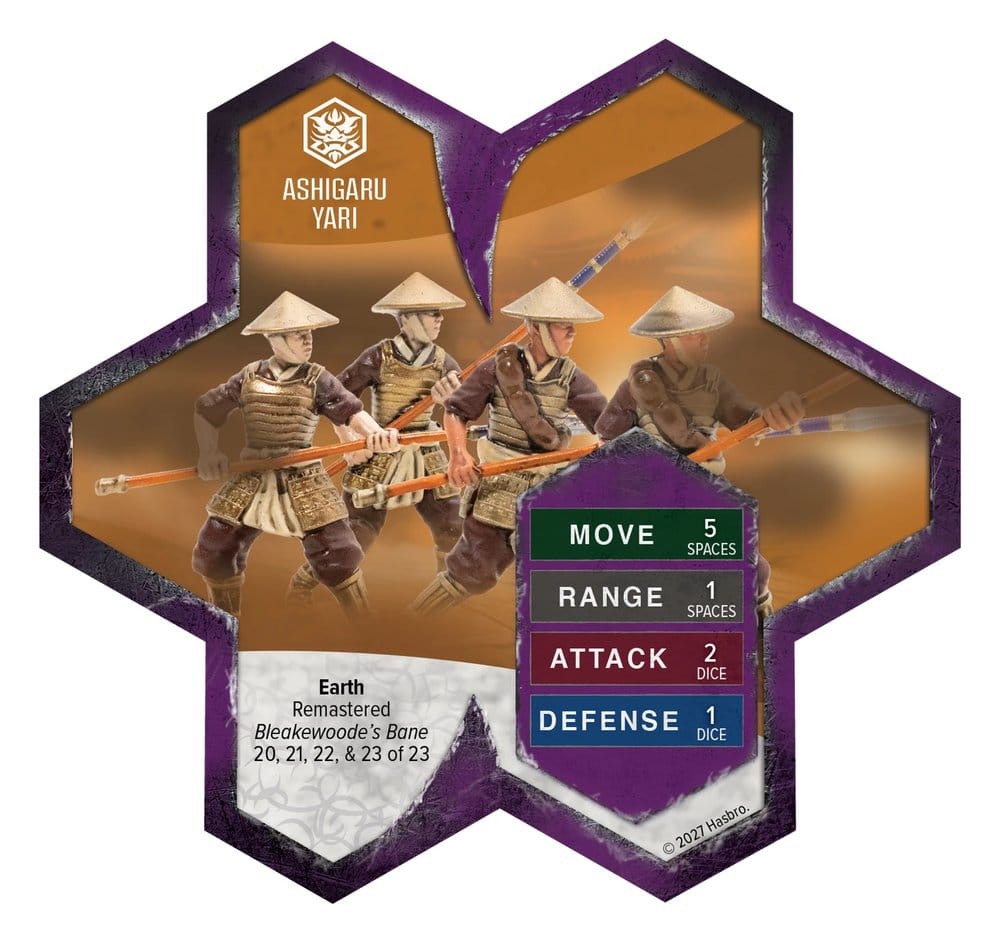 Heroscape Expansão de exército Ashigaru Yari Remastered Standard Edition *Edição Inglês*