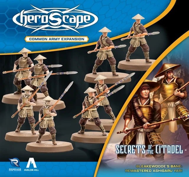 Heroscape Expansão de exército Ashigaru Yari Remastered Standard Edition *Edição Inglês*