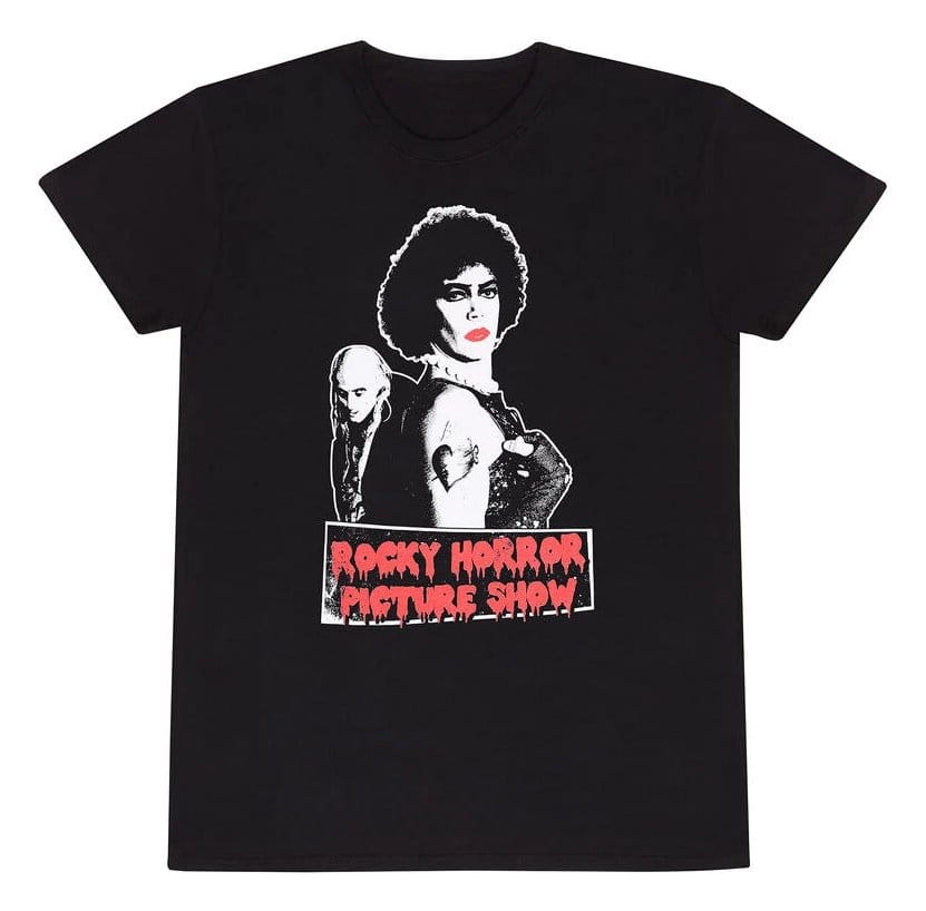 Rocky Horror Picture Show T-shirt Frank N Niff Black Tamanho XL Frikytopia