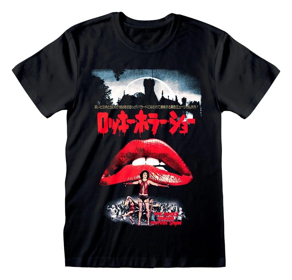 Rocky Horror Picture Show T-shirt Japanese Black Tamanho M